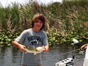 Calvin Adams Fishing in the everglades with Neal and Jake Stark